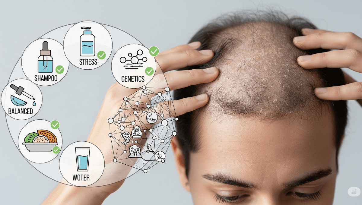 Can Dry Scalp Cause Hair Loss? Understanding the Connection and Solutions - Alloroots Hair Transplant Clinic - India's Best Hair Transplant Services
